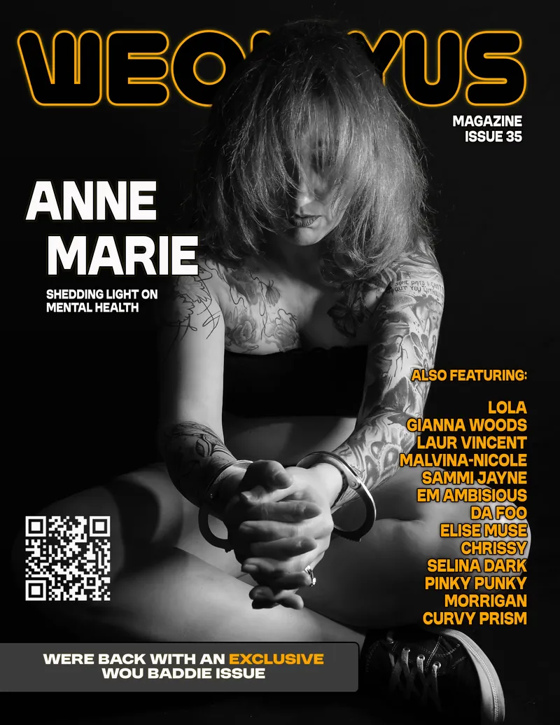 Cover of WEONLYUS Magazine Issue 35 featuring Anne Marie, Shedding light on mental health